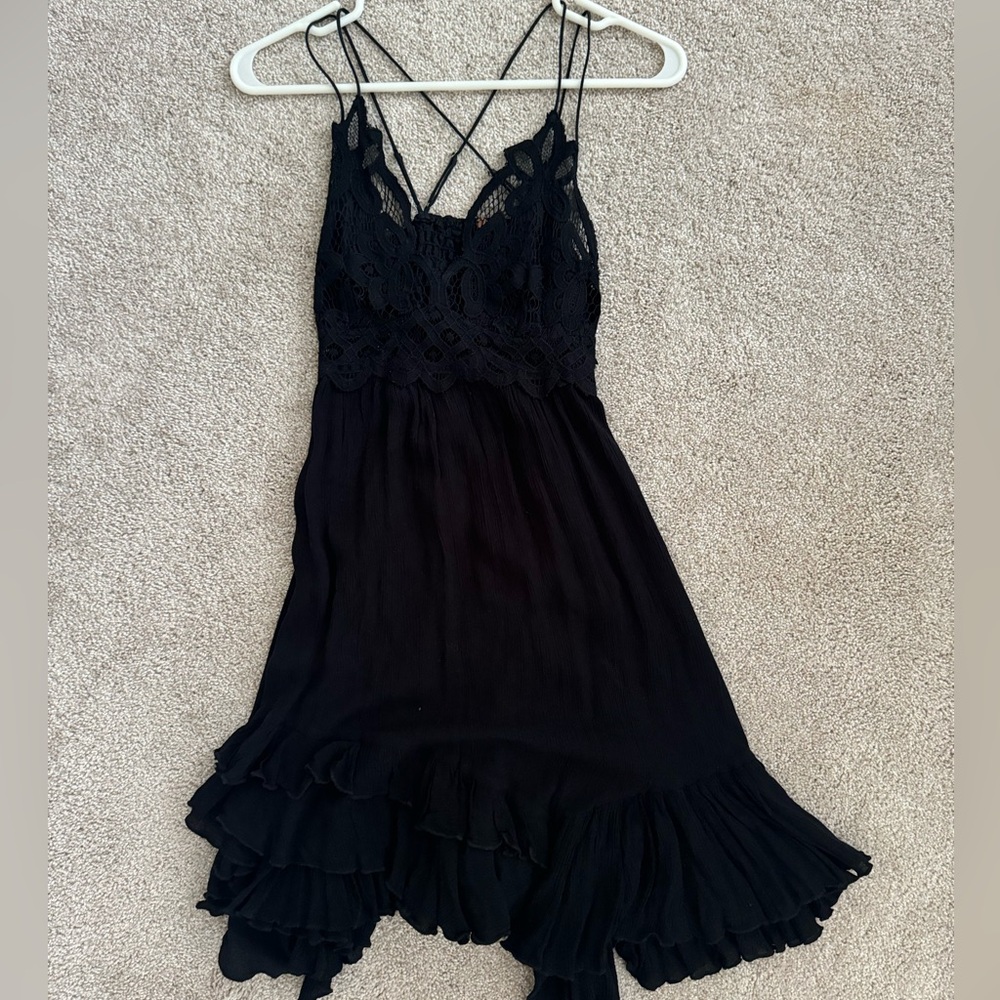 Urban outfitters black lace dress